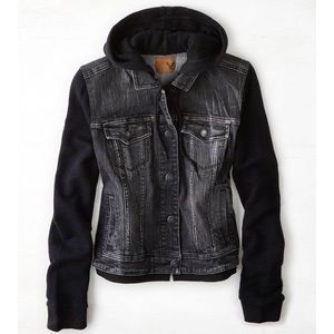 American eagle black denim jacket